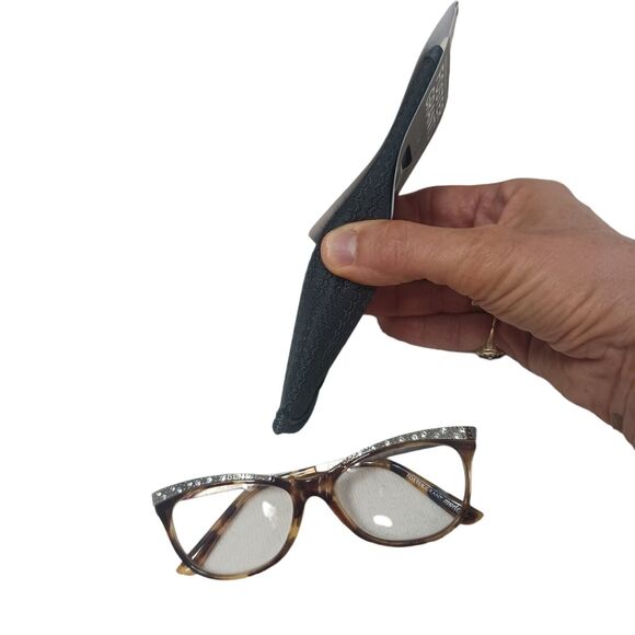 +1.00 FOSTER GRANT Reading Glasses GLAM Crystals Brown Tortoiseshell Frame - Picture 5 of 15